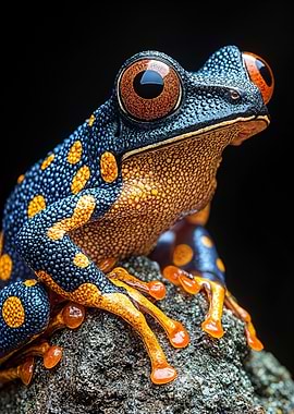 Blue and Yellow Poison Dart Frog