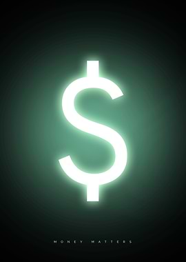 Money Matters | Neon-Inspired Wall Art for Modern Spaces