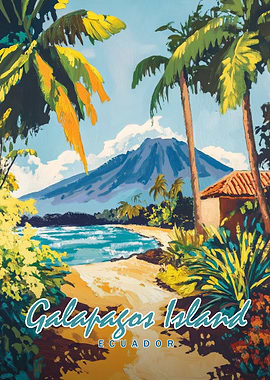 Galapagos Island Painting