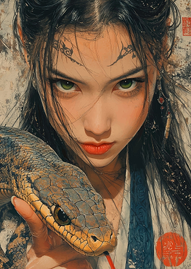 Woman with Snake