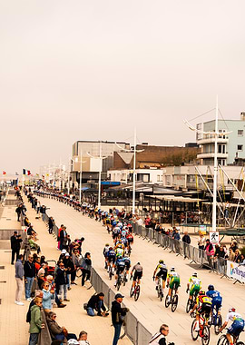 Cycling Race on Dunkerque Beach