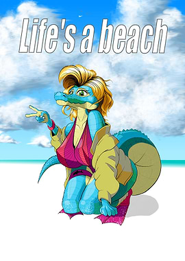 Life's a Beach - Crocodile Girl