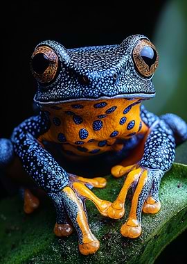 Blue and Yellow Poison Dart Frog
