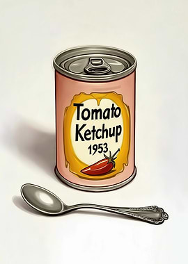 Vintage Tomato Ketchup Kitchen