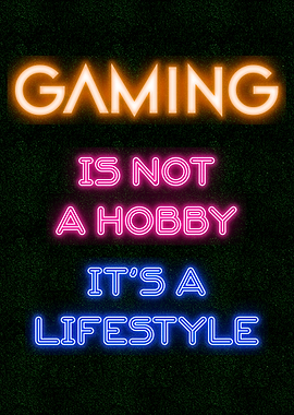 Gaming Lifestyle Neon Sign
