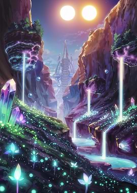 Fantasy Canyon Landscape