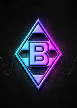 borussia monchengladbach Neon Logo