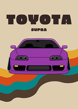 Purple Toyota Supra