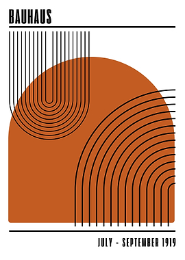 Bauhaus Geometric Art Print