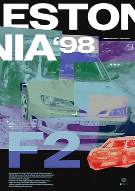 Retro F2 Kit Car Rally Poster