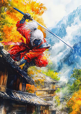 The Crimson Shadow Ninja