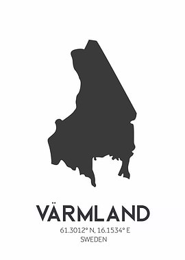 Värmland County Map