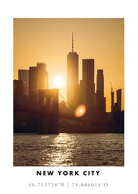 NYC Skyline Sunset