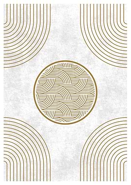 Gold Geometric Art