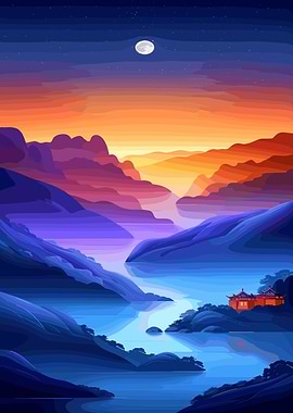 Serene Mountain Landscape