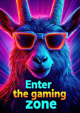 Gaming Goat Poster