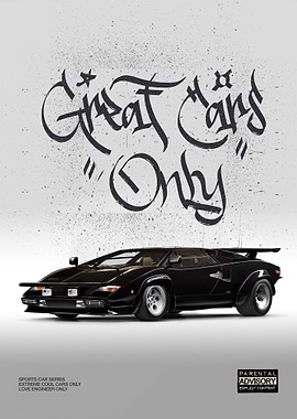 Black Lamborghini Countach