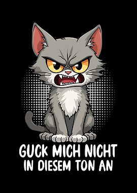 Angry Cat Illustration