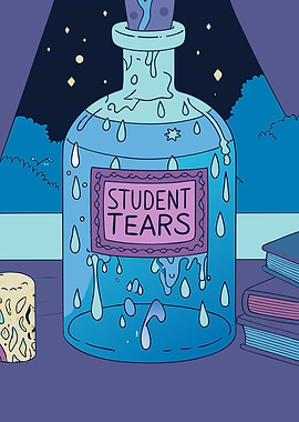 Student Tears - Funny and Relatable Academic Humor