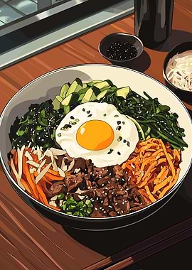Korean Bibimbap Bowl