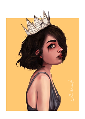 Paper Crown Portrait
