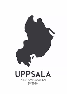 Uppsala, Sweden Map