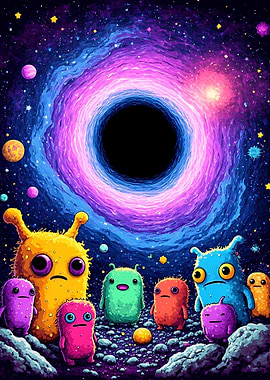 Space Monsters & Black Hole