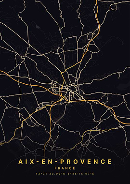 Aix en Provence France Map