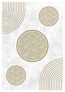 Gold Geometric Art Print