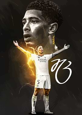 Jude Bellingham Football Art