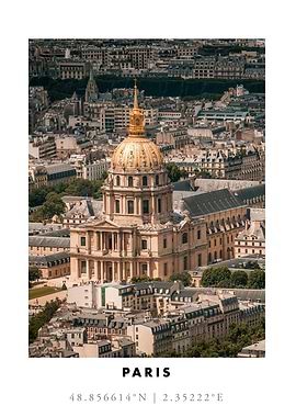 Paris Cityscape with Dome