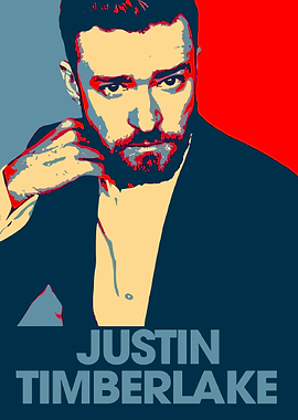 Justin Timberlake Pop Art Portrait