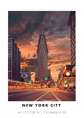 Flatiron Building NYC Sunset