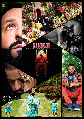 DJ Khaled Album Cover Collage