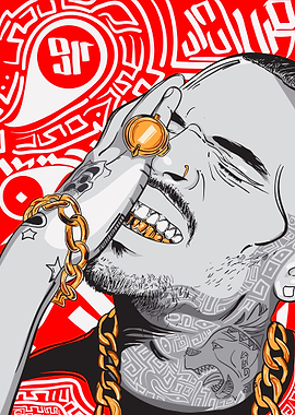 Chris brown Hip Hop Portrait