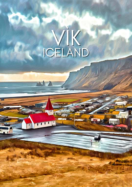 Vík Iceland Church View