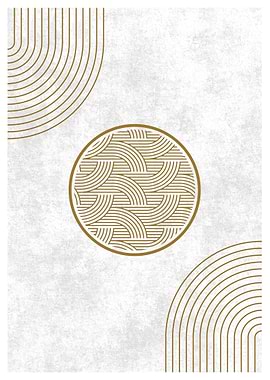 Gold Geometric Art Print