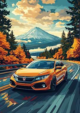 Honda Civic Mountain Drive