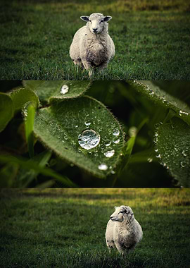 Sheep in Green Pasture