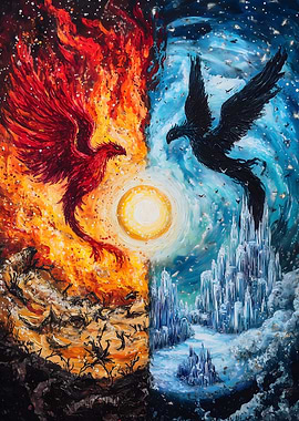 Fire and Ice Phoenix