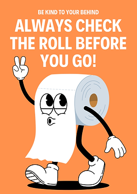 Funny Toilet Paper Cartoon