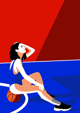 Basketball Player Illustration
