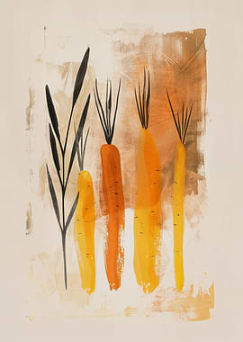 Abstract Carrot Painting