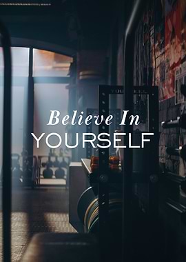 Believe In Yourself Gym Poster