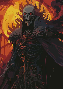 Dark Fantasy Skeleton Figure