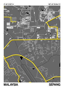 Sepang City Street Map
