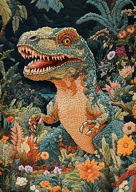 Dinosaur in Bloom