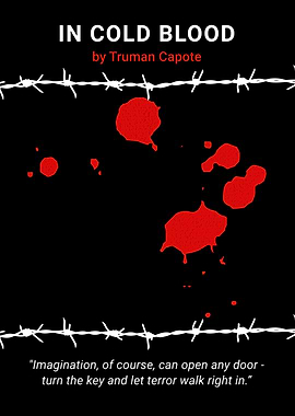In Cold Blood Minimalist Book Cover