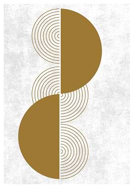Abstract Gold Circles