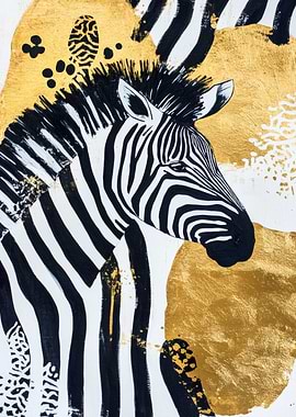 Zebra Abstract Art